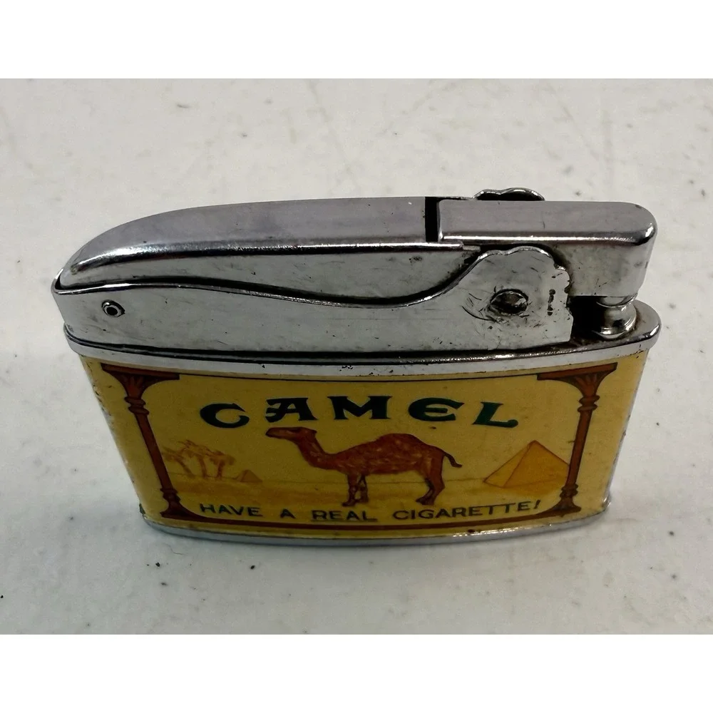 Vintage Camel Lighter Japan 1950s Untested